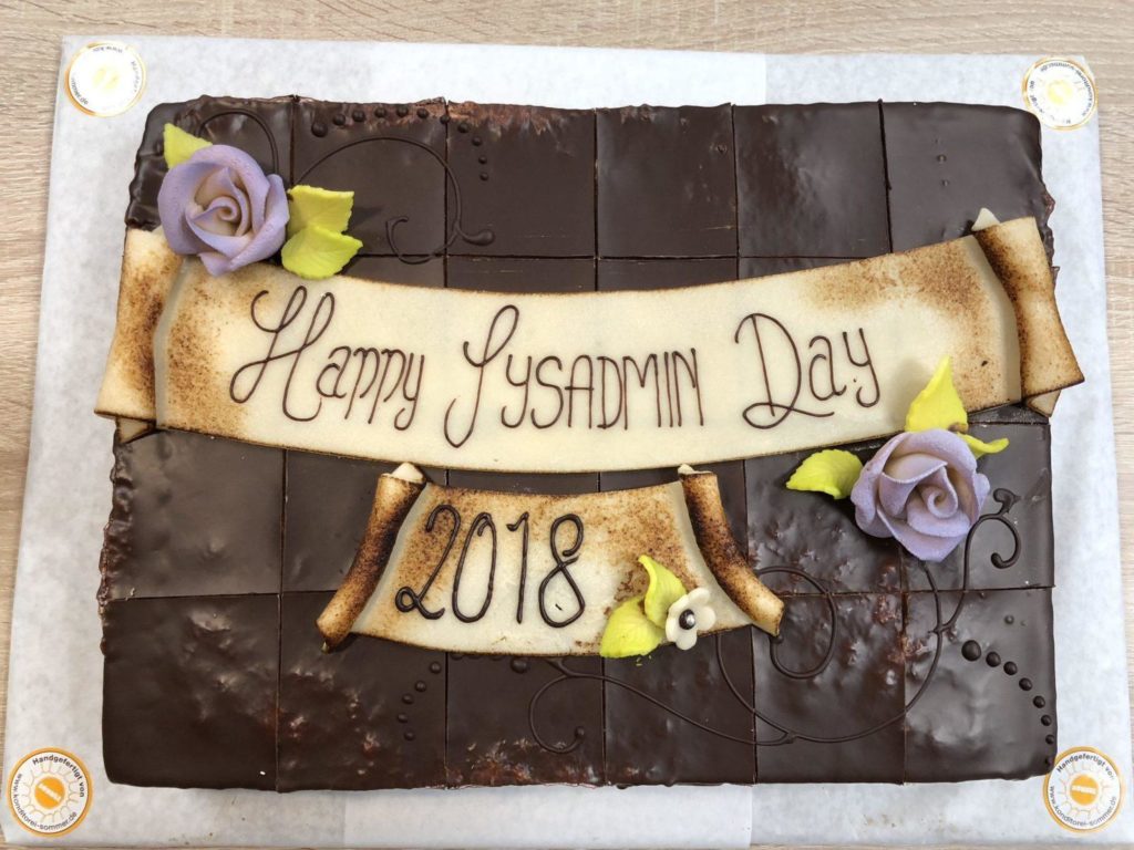 Die Sysadmin-Day-Torte 2018