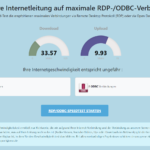 Was sind die maximalen RDP- und ODBC-Verbindungen meiner Internetleitung?